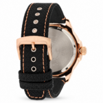 Orologio Uomo Citizen Marine Eco-Drive Acciaio Rosé Cinturino Tessuto Quadrante Nero - immagine 2