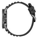 Orologio Uomo Citizen Marine Crono Eco-Drive Acciaio Grey Cinturino Silicone Quadrante Nero - immagine 2