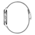 Orologio Citizen Donna Eco-Drive Casual Dress Acciaio Maglia Milano Quadrante Bianco - immagine 3